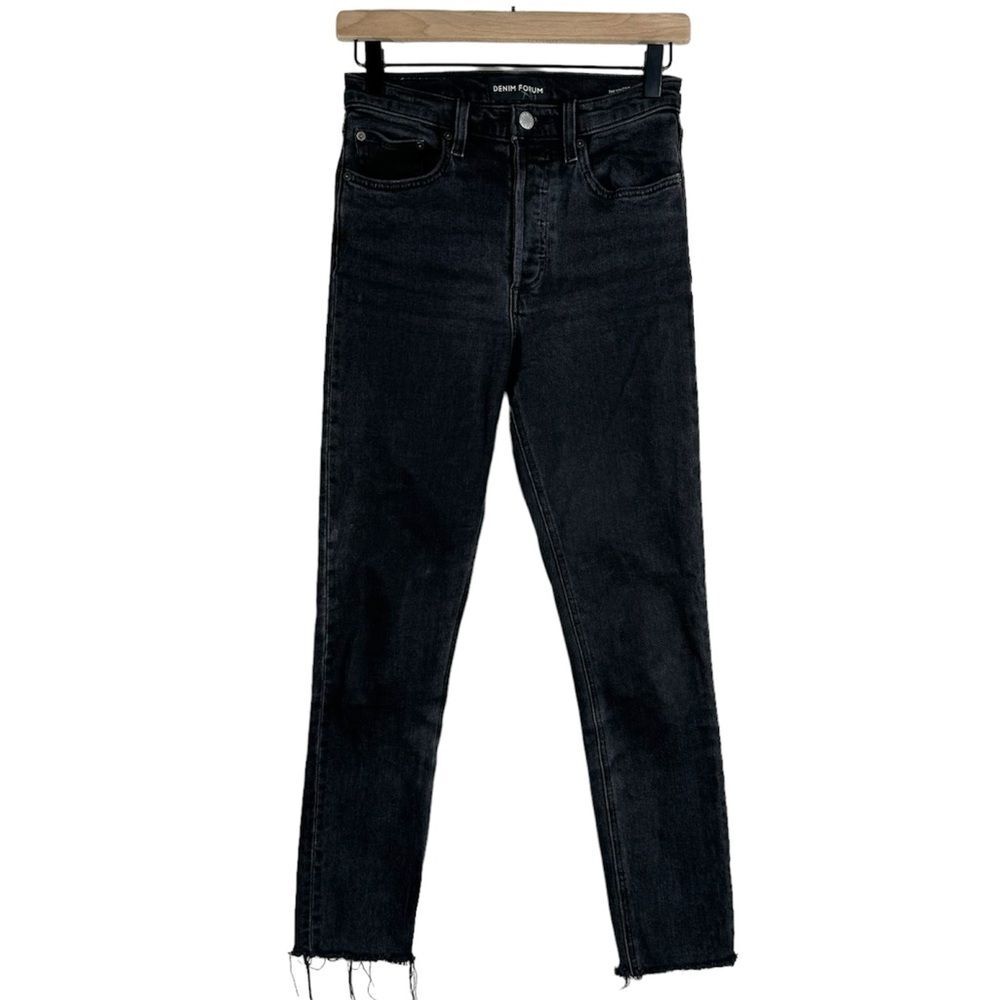 Aritzia Denim Forum The Yoko High Rise Slim Straight Jeans  Black Size 26